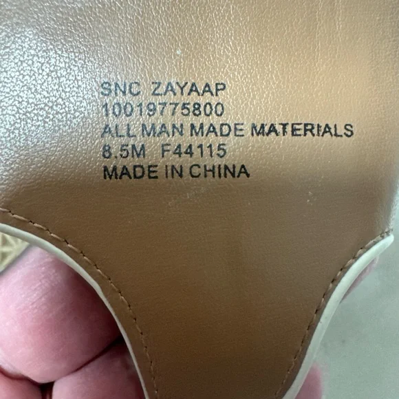 Style & Co. Cream Toe-Post Sandals with Gold Buckle - Picture 6 of 8